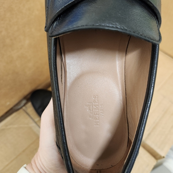 Hermes Black Loafers - Picture 2 of 4